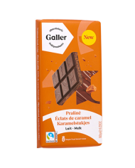 Galler Lait Praliné Éclats de Caramel  180 g