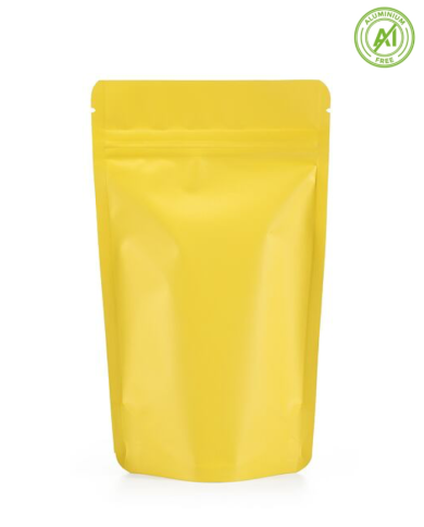 Doypack with ZIP yellow matte