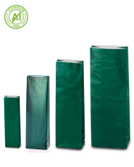 Three-layer glossy bag GREEN