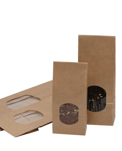 Paper bags Natural with window