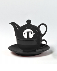 Tea set for one BLACK