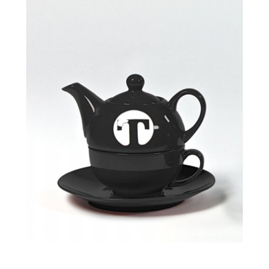 Tea set for one BLACK
