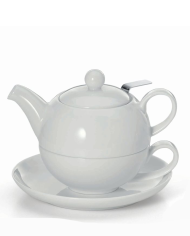 Porcelánová čajová súprava Bianco