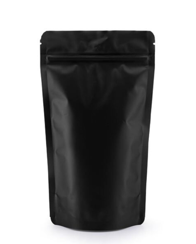 Doypack ZIP black matt with Al