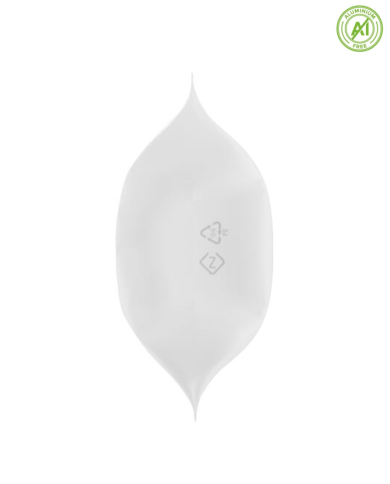 Doypack ZIP Kraft white with window