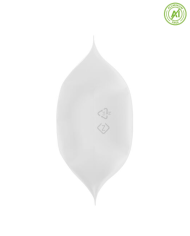 Doypack ZIP Kraft biely s okienkom