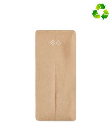 Recyclable flat bottom bags with valve