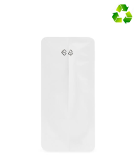 Recyclable flat bottom bags white with valve