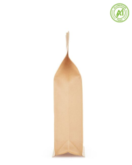 Vrecko s plochým dnom hnedé so ZIPom bez AL