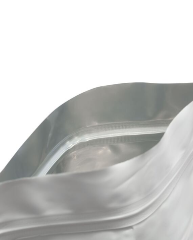 Doypack ZIP white matte with metallized foil