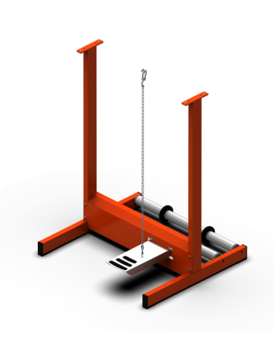 Hacona S-Type Sealing Machine Stand with Foot Pedal and Rollflux